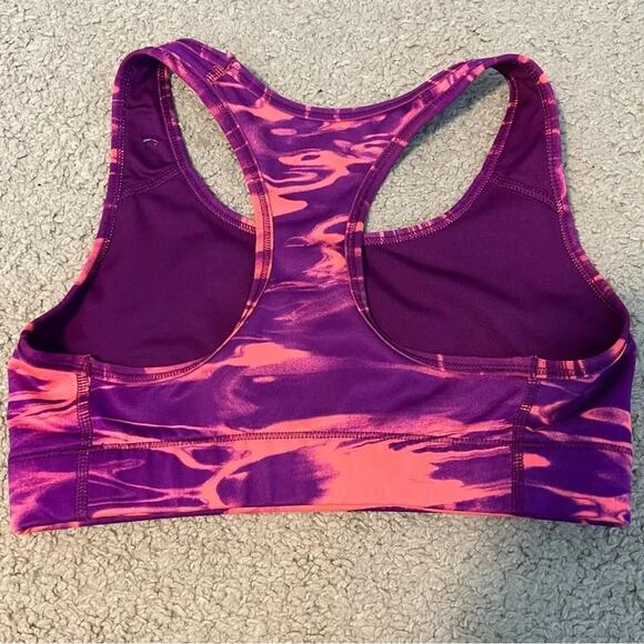 Nike Pink and Purple Patterned Dri-fit Racerback Sports Bra Size XS - Picture 6 of 6